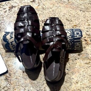 Giorgio Brutini Brown Leather Sandals